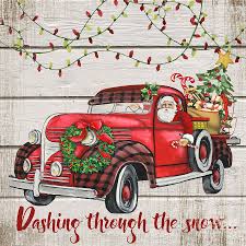 Maybe you would like to learn more about one of these? Vintage Christmas Truck D Painting By Jean Plout