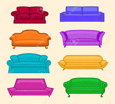 Going beyond the beige when hunting for a great sofa. Colorful Sofas Set Modern Vintage Designer Classic Sofas Royalty Free Cliparts Vectors And Stock Illustration Image 56678582