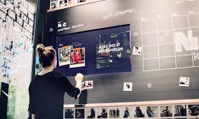 Nike Community Wall Interactive Walls Digital Retail Digital Wall