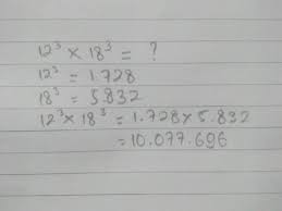 Hitung akar pangkat n dari x. 12 Pangkat 3 18 Pangkat 3 Brainly Co Id