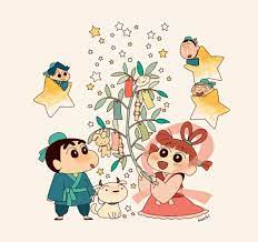 クレヨンしんちゃん かわいい漫画の壁紙 漫画の壁紙 七夕イラスト