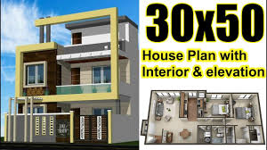 This means that one has to be meticulous when it. 30x50 House Plan With Interior Elevation Complete Youtube