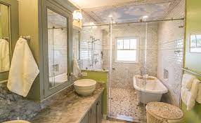 Check spelling or type a new query. Incorporate A Freestanding Tub In Your Shower Stall Pelham And White