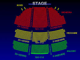 Seating Chart For Gershwin Theater Seating Chart For The