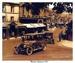 Busy Saturday evening at Buxton Wells Dressings Fair in the 80's I think.  Outside Bryants Furniture Shop