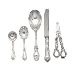 This gorgeous set of sterling silver flatware by towle silversmiths is up for sale. An Assembled Group Of American Silver Flatware And Flatware Servers Various Makers And Dates Christie S