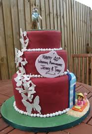 See more ideas about 40th anniversary cakes, anniversary cake, cake. Ruby Wedding Anniversary Cake Cake By Jennie Cakesdecor