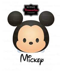 Mickey Tsum Tsum Iron On Printable Or Clipart Mickey Tsum Tsum Disney Characters