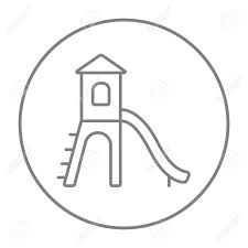 Spielplatz Mit Rutsche Linie Symbol Fur Web Mobile Und Infografiken Vector Grau Dunne Linie Symbol Im Kreis Auf Weissem Hintergrund Lizenzfrei Nutzbare Vektorgrafiken Clip Arts Illustrationen Image 51386518