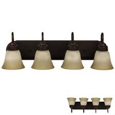 Indoor led living room bathroom wall lamp sconce light fixture vanity lighting. Four Globe Bathroom Vanity Light Bar Bath Fixture Oil Rubbed Bronze With Frosted Glass And Tinted Highlights Walmart Com Walmart Com