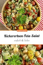 Kichererbsen Feta Salat Rezept Feta Salat Mittagessen Zum Mitnehmen Kichererbsen