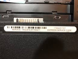 This tool can display serial number or dell service tag without looking on the back of the server. Dell Laptop Service Tag