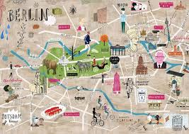 The Coolest Design Maps Of Berlin Berlin Travel Berlin Illustrated Map