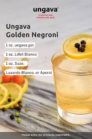 Ungava Golden Negroni In 2020 Negroni How To Make Drinks Fun Drinks