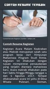 Maybe you would like to learn more about one of these? Contoh Resume Terbaik For Android Apk Download