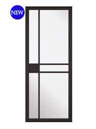 Need help choosing an internal white glazed door? Lpd Black Greenwich Internal Glazed Door Glazed Art Deco Era Style