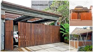 Teras rumah ini kebanyakan hadir hanya sebagai ruang transisi dan tidak bisa dimanfaatkan untuk ruang bersantai. 6 Model Pagar Kayu Yang Minimalis Terbaik Tahun Ini Homeshabby Com Design Home Plans Home Decorating And Interior Design