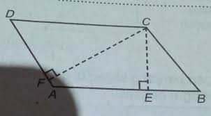 Jajar genjang mempunyai dua garis diagonal yang sama panjang dan membagi dua diagonal lainnya menjadi sama besar. 3 Jajargenjang Abcd Pada Gambar Di Samping Mempunyaipanjang Ab 25 Cm Ce 12 Cm Dan Bc 15 Brainly Co Id