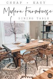 Today on modern builds, i'm building a huge, modern dining table. Diy Modern Farmhouse Dining Table Cheap And Easy Diy Dining Room Table Modern Farmhouse Dining Diy Dining Table