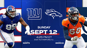 The broncos compete in the national football league (nfl). Giants To Open 2021 Season At Home Vs Broncos