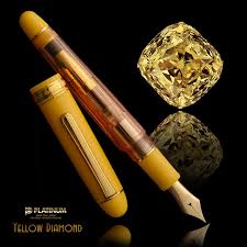 楽天市場 Plt62 Wancher プラチナ イエローダイヤモンド 14金透明軸万年筆世界最高峰の輝き ビビットイエロー スリップシール機構wancherオリジナル 世界限定200本 デモンストレーター最上位モデル 即納 宅配便 筆記具専門店ペンライフ 筆記具 万年筆