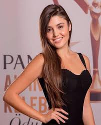 Hande Ercel Fashion Little Black Dress Model