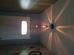 Not Sure Why Photo Came Out Sideways 3 Pvc Used Fish Tank Bulb Bathroom Mirror Bathroom Lighting Lighted Bathroom Mirror