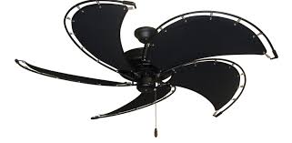 Raindance Matte Black Nautical Ceiling Fan W 52 Spring Frame Fabric Blades In Black Dan S Fan City Ceiling Fan With Light Nautical Ceiling Fan