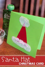 Homemade Santa Hat Christmas Card Hands On As We Grow