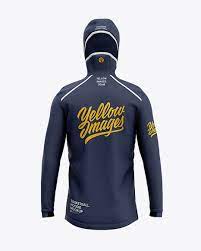 Download Basketball Full Zip Hoodie Mockup Back View Of Hooded Jacket In Apparel Mockups On Yellow Images Object Mockups