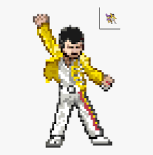 Transparent Freddie Mercury Png Freddie Mercury Pixel Art Minecraft Png Download Is Free Transparent Png Image Pixel Art Minecraft Pixel Art Freddie Mercury
