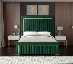 Allewie king size modern platform bed frame with deluxe wingback/ upholstered bed frame with headboard / wood slat support / mattress foundation / peacock green(king) 4.6 out of 5 stars 1,558 $274.99 $ 274. Dolce Green King Size Bed Dolce Meridian Furniture King Size Beds In 2021 Upholstery Bed Green Headboard Upholstered Sleigh Bed