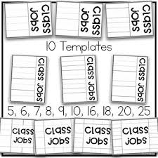 Class Jobs Template Editable Class Jobs Classroom Job
