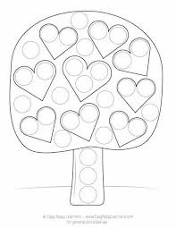 Your child can learn to count to ten with these fun printables. Valentines Day Do A Dot Printables Easy Peasy Learners