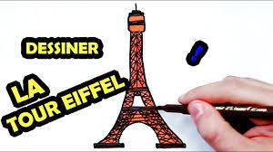 Comment dessiner la tour Eiffel dessin facile - YouTube