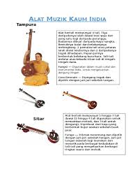 India, negeri epos para dewa, brahmana dan ksatria pun demikian. Alat Muzik Kaum India 7