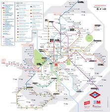 Printable & pdf maps of madrid subway, underground & tube (metro) with informations about the network map, the stations and the 13 lines & routes. Map Of Madrid Subway Underground Tube Metro Stations Lines
