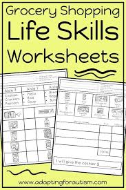 These Life Skills Worksheets Are Perfect For Independent Work Stations In Special Education Cl Life Skills Classroom Life Skills Lessons Life Skills Activities