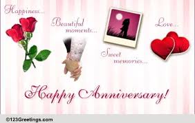 After all, taking time to put your thoughts down on the inside of a card will make it a keepsake they'll always treasure. Anniversary Cards Free Anniversary Wishes Greeting Cards 123 Greetings