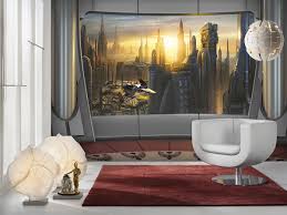 Photomural Star Wars Coruscant View From Komar Photomural Com