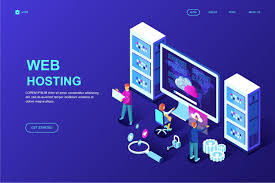 Web Hosting Isometric Landing Page Template By Alexdndz On Envato Elements Web Hosting Web Banner Landing Page
