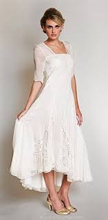 Casual Wedding Dresses For Second Marriages 1 Jpg 236 480 Nataya Dress Tea Length Wedding Dress Wedding Dresses For Older Women