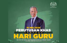 Peraturan menteri pendidikan dan kebudayaan republik indonesia nomor 6 tahun 2018 tentang. Teks Penuh Ucapan Perdana Menteri Tan Sri Muhyiddin Yassin Sempena Hari Guru 2020