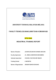 Pertama kali mengajar murid tahun 5 membina blok sendiri….sangat mencabar continue reading teknologi maklumat dan komunikasi. Pdf Intership Report Ftmk Utem Alimin Alimin Adlan Academia Edu