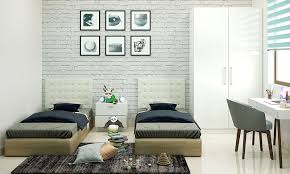 Low twin beds or bed frames are better suited to right angle placement than beds with tall headboards. Twin Bedroom Ideas For Your Home Design Cafe