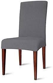 Amazon Com Chun Yi Dining Chair Covers Stretch Jacquard Polyester Spandex Anti Stain Washable Dining R Dining Chair Covers Dining Chairs Slipcovers For Chairs