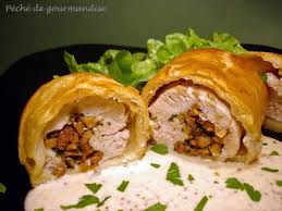Blancs De Poulet Farcis Aux Champignons En Croute Feuilletee Peche De Gourmandise Poulet Farci Blanc De Poulet Farci Blanc De Poulet