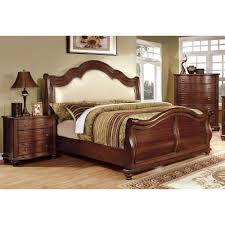 Furniture Of America Role Traditional Cherry 2 Piece Bedroom Set California King Camas Talladas Dormitorios Camas Modernas