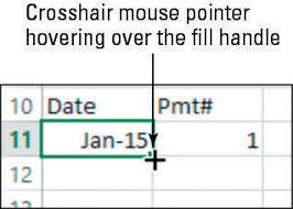 The fill handle is a smart excel tool that analyzes a selection of data, and attempts to continue on the sequence. How To Use Autofill In Excel 2013 Dummies