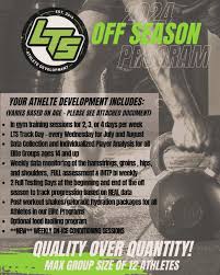 LETS GO! Off-Season Registration drops tomorrow! Existing Clients, check  your inboxes! WANT INFO? Drop us a DM and we will shoot the details your  way! • LOOKING FOR HIGH QUALITY, GREATER INDIVIDUALIZED